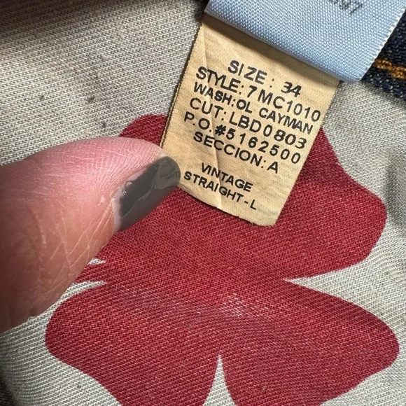 Lucky Brand Jeans Mens 34 Vintage Straight Mid Rise Dark Wash - Picture 4 of 13